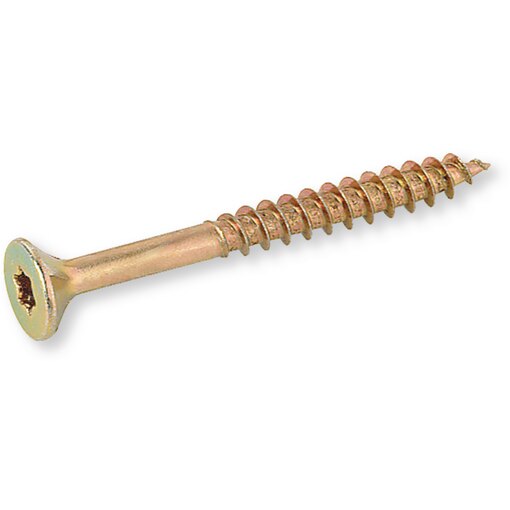 Spanplattenschraube Senkkopf, Schaft, gelb verzinkt, TX 20, 5 x 120 
